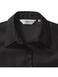 R946F - Körperbetonte Stretch Bluse -⁠ 3/4 Arm