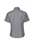 R933F - Taillierte Oxford Bluse -⁠ Kurzarm