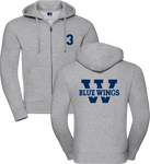 BlueWings - Zipped Hood - #01 (individualisierbar) - Customized