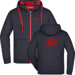 S&W - Doubleface Hooded Jacket "Elektrik" (navy/red)