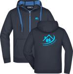 S&W - Doubleface Hooded Jacket "SHK" (navy/aqua)